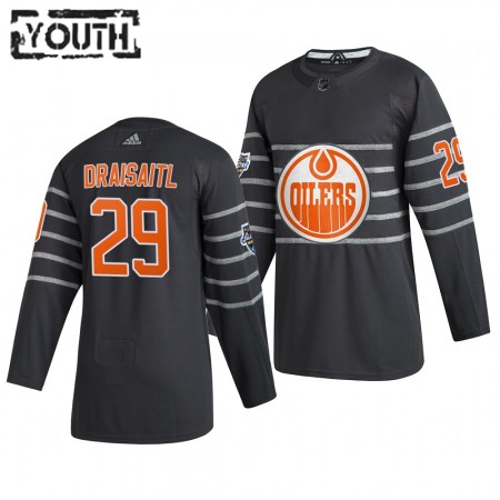 Lapsille NHL Edmonton Oilers Pelipaita Leon Draisaitl 29 Harmaa 2020 NHL All-Star Adidas Authentic 